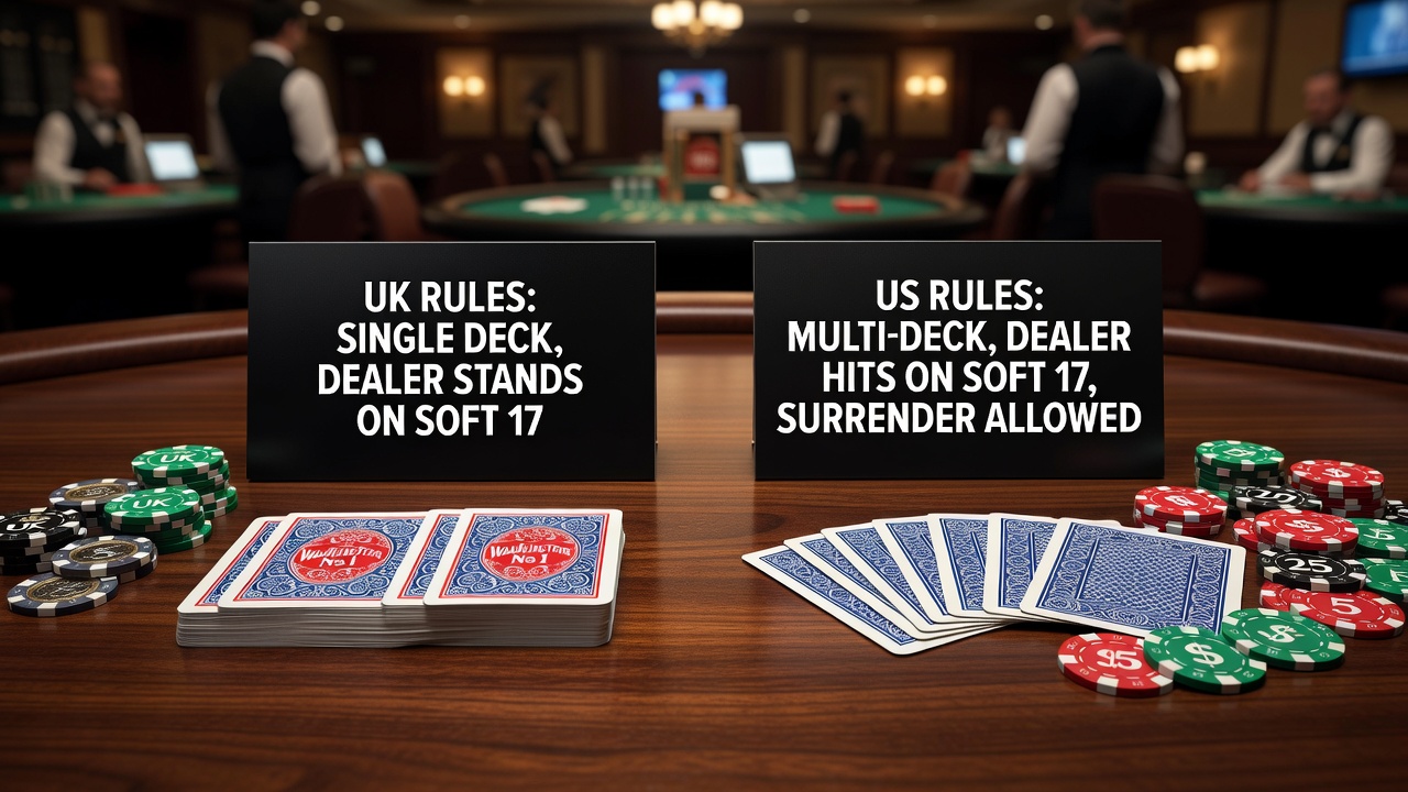 Comparison of dealer procedures and player interactions at blackjack tables