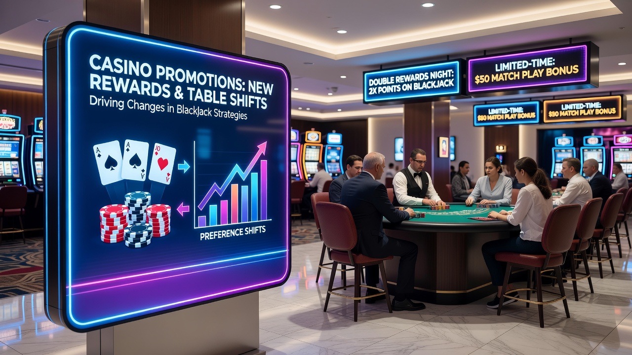 Players at blackjack tables during a casino promotion event